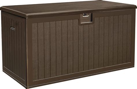 large metal deck box|waterproof outdoor metal storage box.